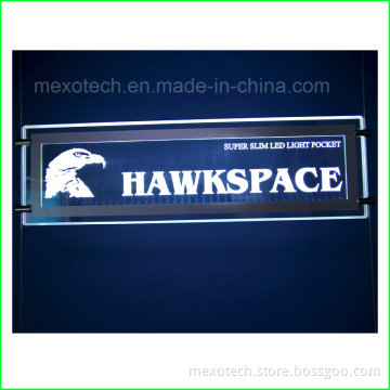 Window Display Acrylic Brand Name Logo Sign LED Sign Board